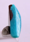4.5arats GEM SILICA CHRYSOCOLLA CABOCHON CHALCEDONY LILY MINE PERU SCENIC BB138