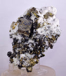10.5cms GEM PYRITE APATITE SCHEELITE (?) SPHALERITE QUARTZ PERU CRYSTALS MB129