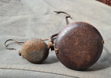 19.5cm MINI VERY SMALL LENTICULAR MINERS LAMP TUNNEL RARE LANTERN IRON CAST NB03