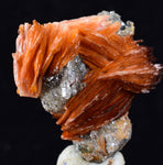 3.4cms CERUSSITE BARITE GALENA CRYSTALS MOROCCO MINERAL SPECIMEN KB54