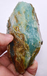 265 Grams GEM BLUE OPAL PERU ROUGH SCENIC SEASCAPE MINERAL SPECIMEN OB106