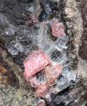 4.8cm RHODOCHROSITE CRYSTALS PERU OLD STOCK UCHUCCHACUA MINERAL SPECIMEN RB518