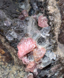4.8cm RHODOCHROSITE CRYSTALS PERU OLD STOCK UCHUCCHACUA MINERAL SPECIMEN RB518