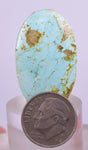 3.2cms GEM NATURAL TURQUOISE SCENIC CABOCHON RARE PERU PENDANT JEWELRY BB189