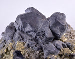 9.8cms GALENA QUARTZ PYRITE CRYSTAL CUBIC PERU MINERAL SPECIMEN  GB18