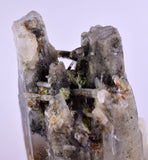 8.8cms GEM QUARTZ TWIN NATURAL CHLORITE INCLUDED PHANTOM CRYSTAL PERU  QB29
