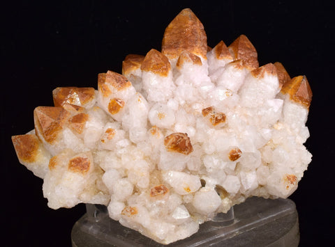 11cms STALACTITE QUARTZ HEMATOID GOETHITE LIMONITE PERU MINERAL SPECIMEN QB83