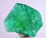 2.8cms GREEN FLUORITE CRYSTAL PERU HUANZALA PERU SHINY K48