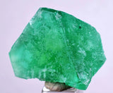 2.8cms GREEN FLUORITE CRYSTAL PERU HUANZALA PERU SHINY K48