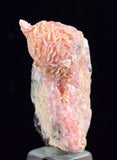 3.4cms RHODOCHROSITE ROSETTE QUARTZ SPHALERITE PERU PINK CRYSTALS NEEDLES  RB328