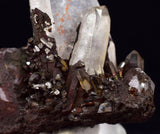 4.6cms HEMATOID QUARTZ TERMINATED GOETHITE MINERAL SPECIMEN PERU QB116