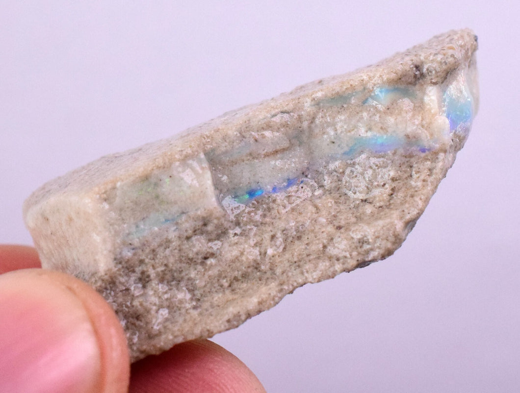 19 grams FIRE OPAL AUSTRALIA PRECIOUS BLUE FIRE OPAL COBBER MATRIX JEWELRY OB65