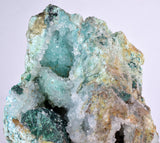 9.5cms DRUZY CHRYSOCOLLA ATACAMITE MALACHITE QUARTZ CRYSTALS LILY MINE PERU DB78
