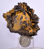 5cms RED LIMONITE MARCASITE QUARTZ GOETHITE CRYSTALS PERU MINERAL SPECIMEN QB67