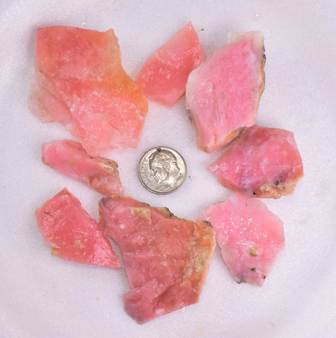 70 grams GEM PINK OPAL PERU ROUGH PINKISH RED TRANSLUCENT CORAL COLOR PB81
