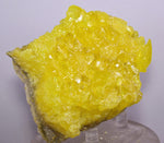 8.8cms SULPHUR NATURAL CRYSTALS BOLIVIA SULFUR POTOSI MINERAL SPECIMEN YB21