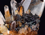 4.7cms HEMATOID JAPAN LAW QUARTZ  GOETHITE MINERAL SPECIMEN PERU QB114