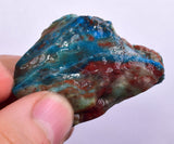 34 Grams GEM BLUE OPAL PERU ROUGH SCENIC SEASCAPE MINERAL SPECIMEN OB131