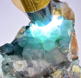 11ms DRUZY GEM SILICA CHRYSOCOLLA CHALCEDONY BOTRYOIDAL LILY MINE PERU DB95