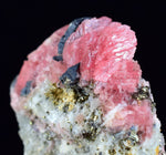 3.8cms RHODOCHROSITE GALENA PYRITE CHINA CRYSTAL RHOMBOHEDRAL MINIATURE RB659