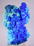 14cms NEW BLUE CHALCANTHITE NATURAL BOTRYOIDAL CRYSTALS PERU TRANSLUCENT FB78