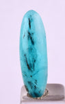 4.5ct GEM BLUE OPAL SCENIC CABOCHON PERU SEASCAPE PENDANT JEWELRY BB295