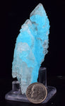 7.9cms NATURAL  SKY BLUE SALAMMONIAC LECONTITE CHILE CRYSTALS MINERAL UB279