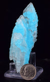 7.9cms NATURAL  SKY BLUE SALAMMONIAC LECONTITE CHILE CRYSTALS MINERAL UB279