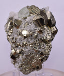 6.2cms PYRITE CUBIC FLUORITE QUARTZ PERU SHINY CRYSTALS MINERAL COLLECTOR MB142