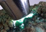 12.5cms DIOPTASE CRYSTALS PERU QUARTZ CHRYSOCOLLA MINERAL SPECIMEN KB40