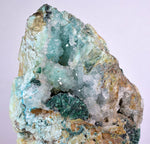 9.5cms DRUZY CHRYSOCOLLA ATACAMITE MALACHITE QUARTZ CRYSTALS LILY MINE PERU DB78