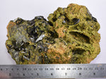 19cms EPIDOTE CRYSTALS PERU MINERAL SPECIMEN COLLECTOR  CB173