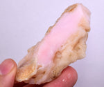 97 grams GEM PINK OPAL PERU ROUGH ANGEL SKIN TRANSLUCENT CORAL COLOR PB66