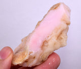 97 grams GEM PINK OPAL PERU ROUGH ANGEL SKIN TRANSLUCENT CORAL COLOR PB66