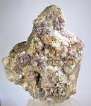 14cms GEM SPHALERITE RUBY BLEND ON QUARTZ PYRITE CRYSTALS PERU MB141