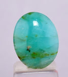 5ct GEM BLUE OPAL SCENIC CABOCHON PERU SEASCAPE PENDANT JEWELRY BB357