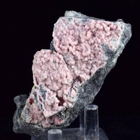 7.3cms RHODOCHROSITE ROSETTE PERU PINK CRYSTALS HUANZALA MINE MINERAL RB564