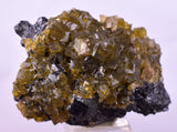 3.1cms GEMMY BARITE GOLDEN CRYSTALS PERU SHINY TRANSLUCENT MINERAL EB85