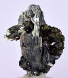 4cms ACTINOLITE EPIDOTE CRYSTALS PERU NATURAL BRILLIANT CLUSTER MINERAL CB97