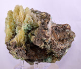 13cm STALACTITE SELENITE CALCITE DRUZY CHRYSOCOLLA MALACHITE LILY MINE PERU DB97