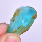 15.5cts GEM BLUE OPAL HIGH QUALITY PERU ROUGH SCENIC MINERAL SPECIMEN OB148