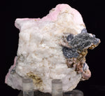 8.3cms RHODOCHROSITE QUARTZ CALCITE CRYSTALS JORDANITE (?) GALENA PERU RB511