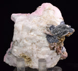 8.3cms RHODOCHROSITE QUARTZ CALCITE CRYSTALS JORDANITE (?) GALENA PERU RB511