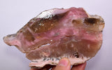 345 grams GEM PINK OPAL HONEY OPAL PERU ROUGH SLAB COLOR TRANSLUCENT PB77