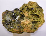 19cms EPIDOTE CRYSTALS PERU MINERAL SPECIMEN COLLECTOR  CB173