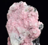 7.5cms RHODOCHROSITE QUARTZ CALCITE CRYSTALS JORDANITE (?) GALENA PERU RB510