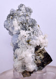 6.1cm  BLUE DOLOMITE SELLAITE CRYSTALS CHALCOPYRITE QUARTZ CALCITE PERU GB28