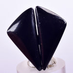 10 PAIRS LEMURIAN BLACK JADE GEM PERU PYRITE JEWELRY CABOCHON PENDANT BB322