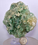 8.4cms ATACAMITE CALCITE DRUZY CHRYSOCOLLA MALACHITE LILY MINE PERU DB72