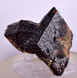 4.7cms  GEM GARNET STEPPED SPESSARTINE CRYSTALS PERU SHINY SHARP RARE GB52